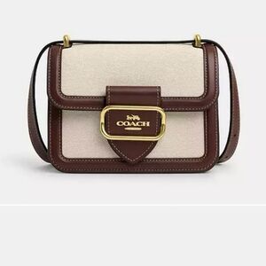 💫 COACH: Morgan Square Canvas Crossbody / Shoulder Bag.